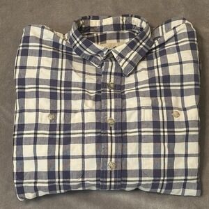 Eddie Bauer Men's Button Up Shirt 100% Cotton
